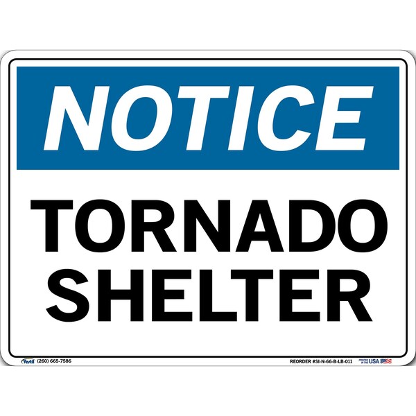 Sign-Notice-66 12.5X9.5 .011 Label/Decal, SI-N-66-B-LB-011